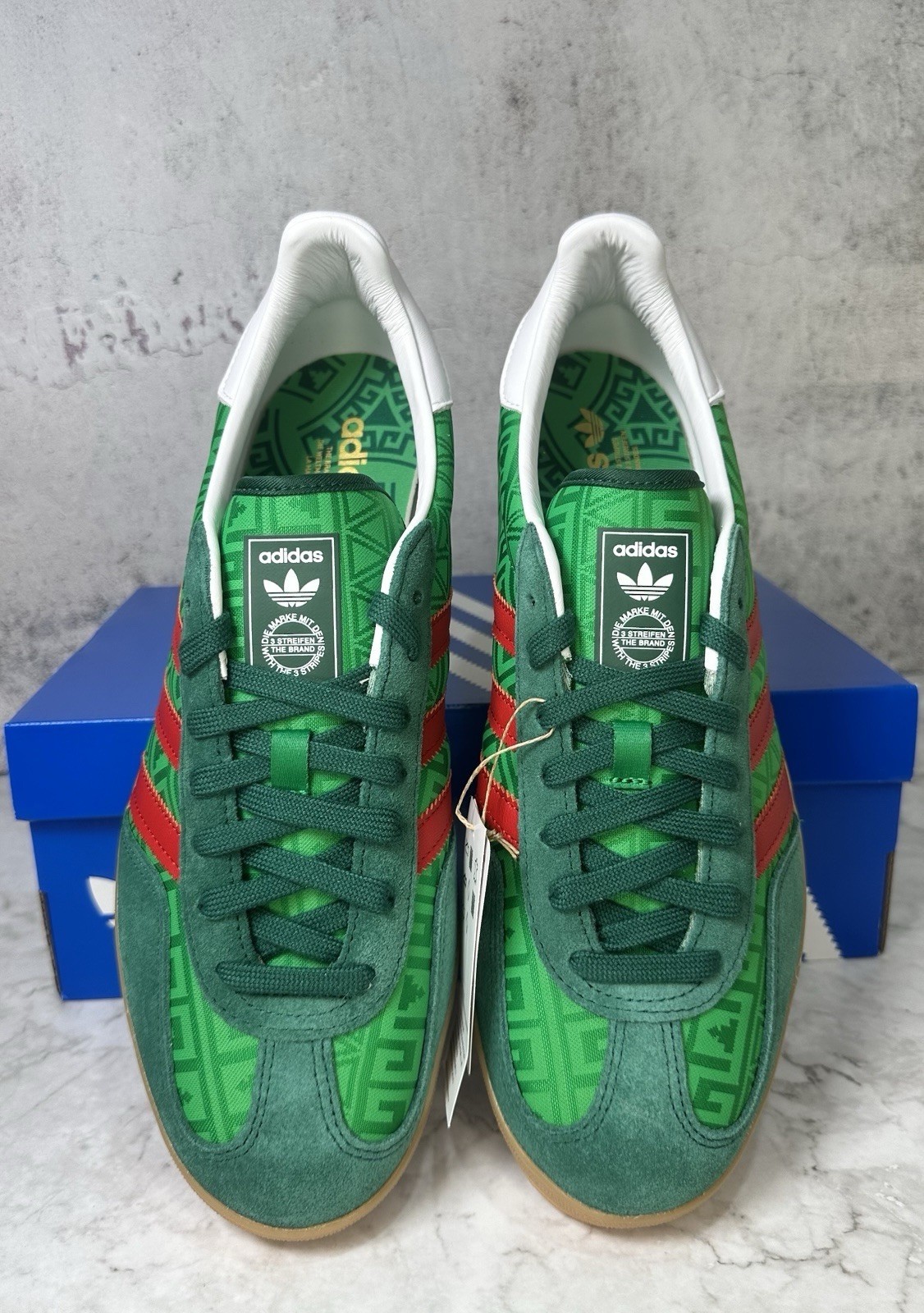 Adidas Gazelle Indoor IH9647 Green Red Mexico, Men's Sneaker FIFA
