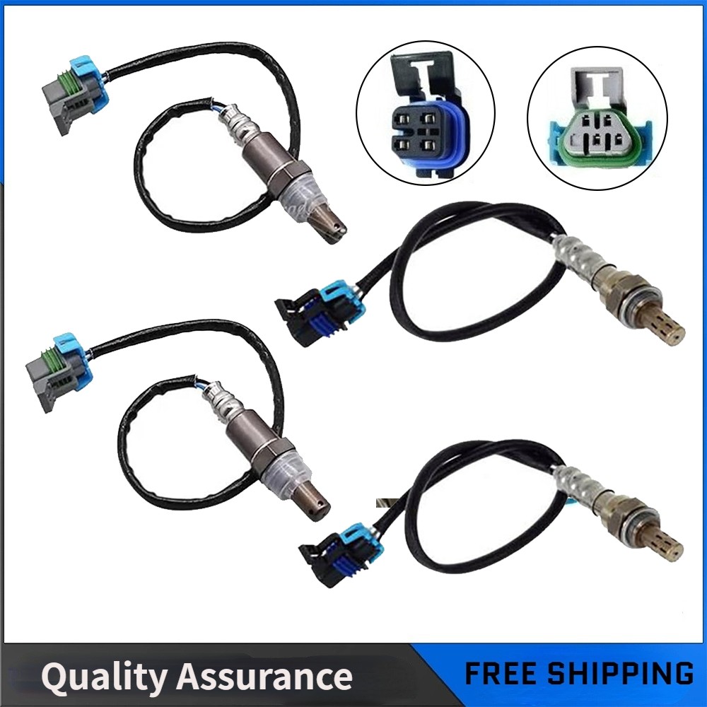 4PCS Oxygen Sensor Up+Downstream For GMC Sierra 1500 Yukon Yukon XL 5.3L V8