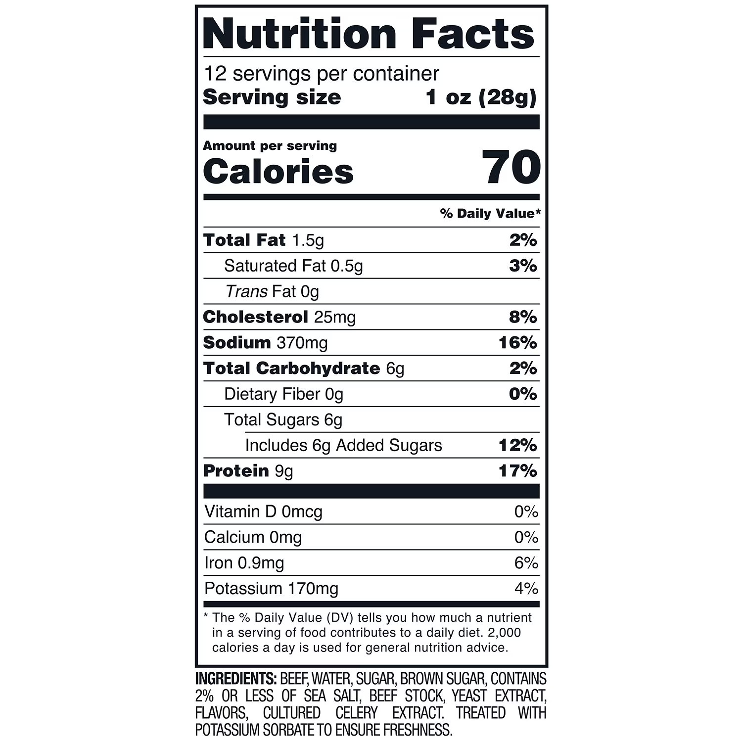 Member’s Mark Beef Steak Strips 12 oz High-Quality Protein Snack