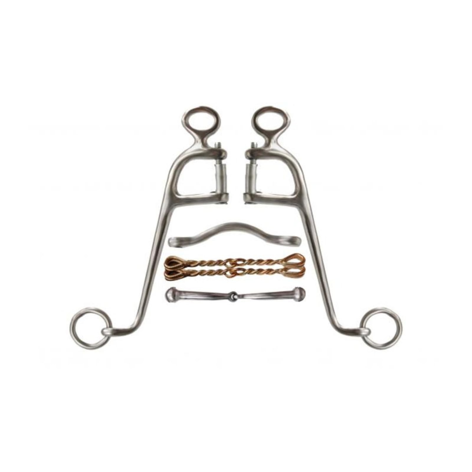 Showman Stainless Steel Walking Horse Bit w/ 8" Cheeks