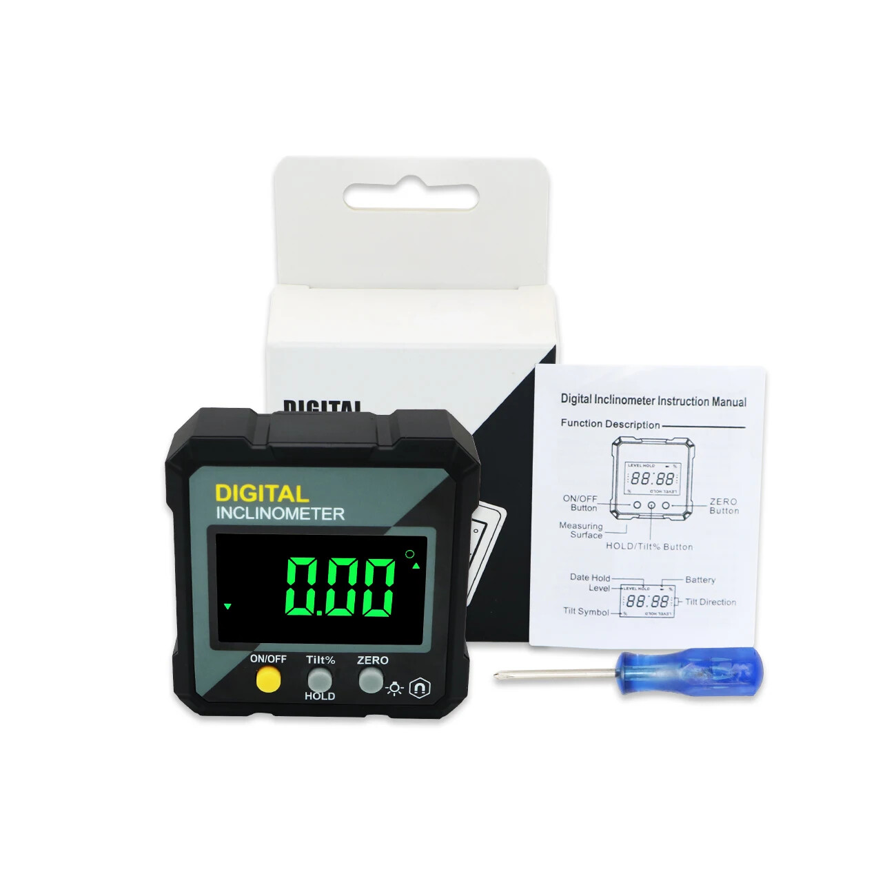 New Angle Protractor Mini Digital Protractor Inclinometer Angle Finder Gauge