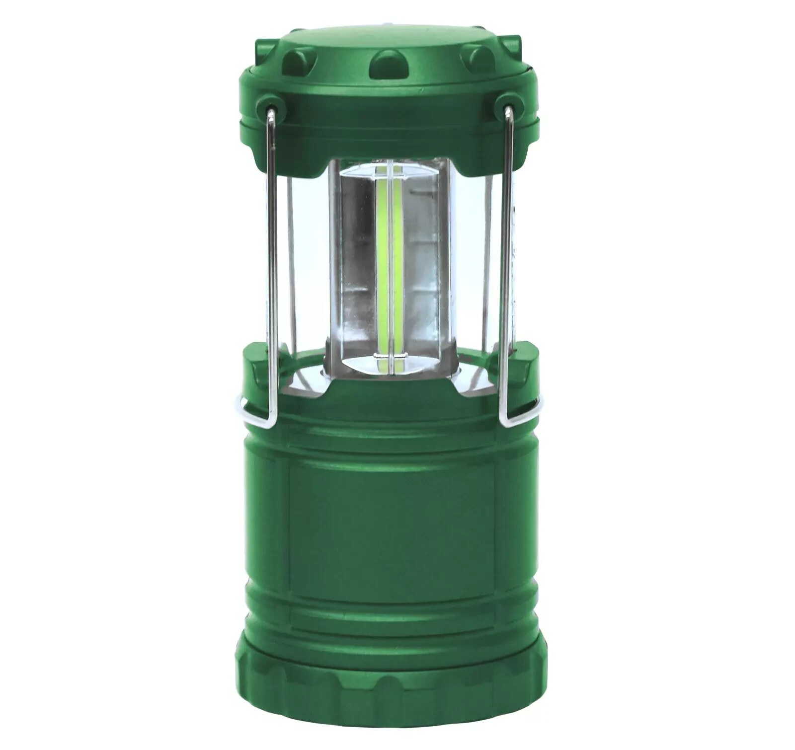 LANTERN ULTRA BRIGHT PORTABLE LED TACLIGHT W/HANDLES-BELL & HOWELL -GREEN-NIB