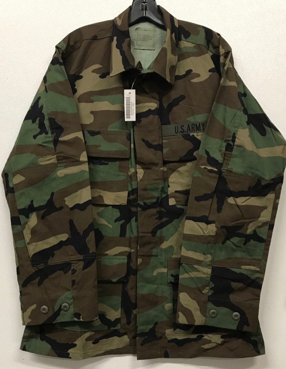 Woodland 4 Pocket BDU Shirt Medium Long NYCO Twill NOS