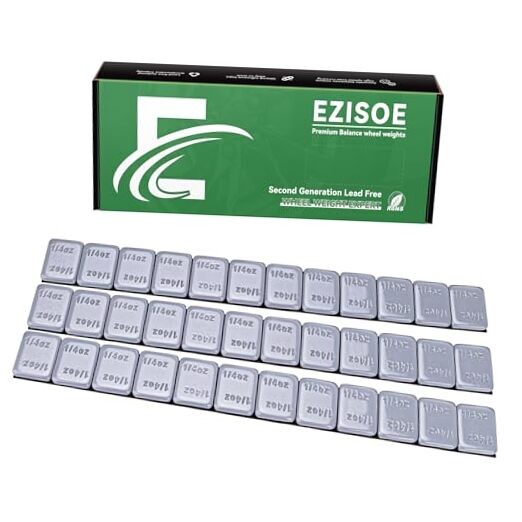 1/4 Oz Stick on Wheel Weights (1box，288pcs,72oz),Gray 1/4OZ-Gray(72 OZ Pack)