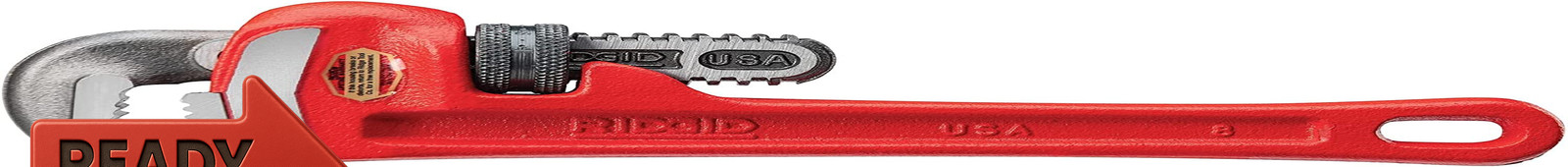 RIDGID 31005 Model 8 Heavy-Duty Straight Pipe Wrench, 8-Inch Plumbing Wrench,Re