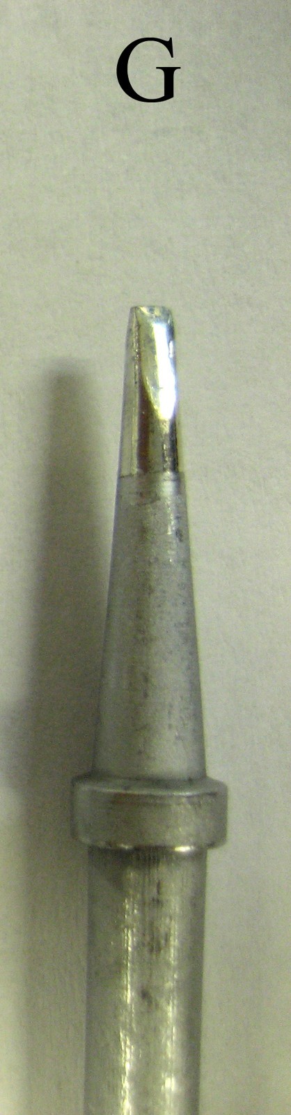 V-TIPG CHISEL SOLDER TIP: Velleman VTSS5U  (4X PACK + NUT)