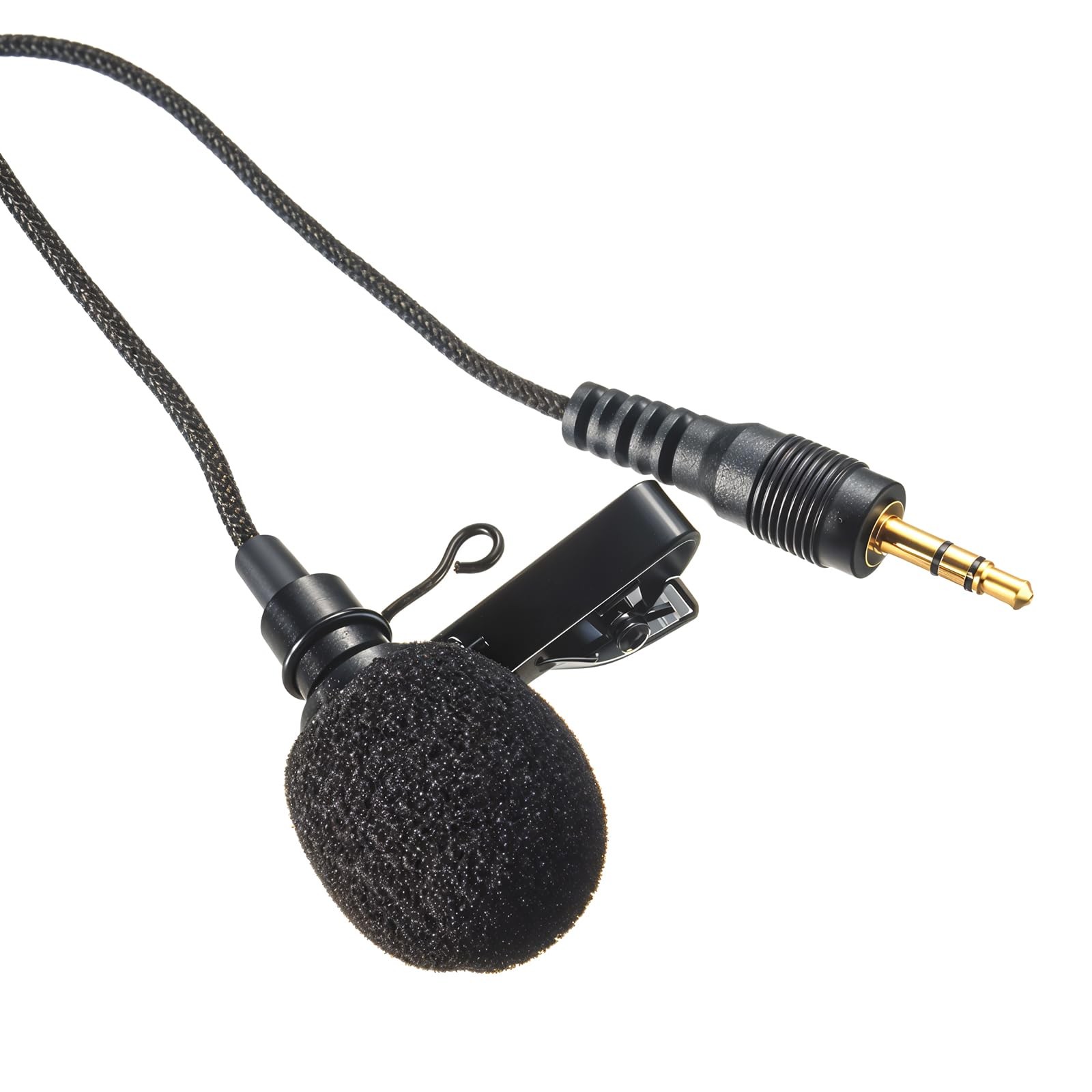 Lavalier Microphone Clip Metal Tie Clips with Lapel Mic Windscreen Foam Covers