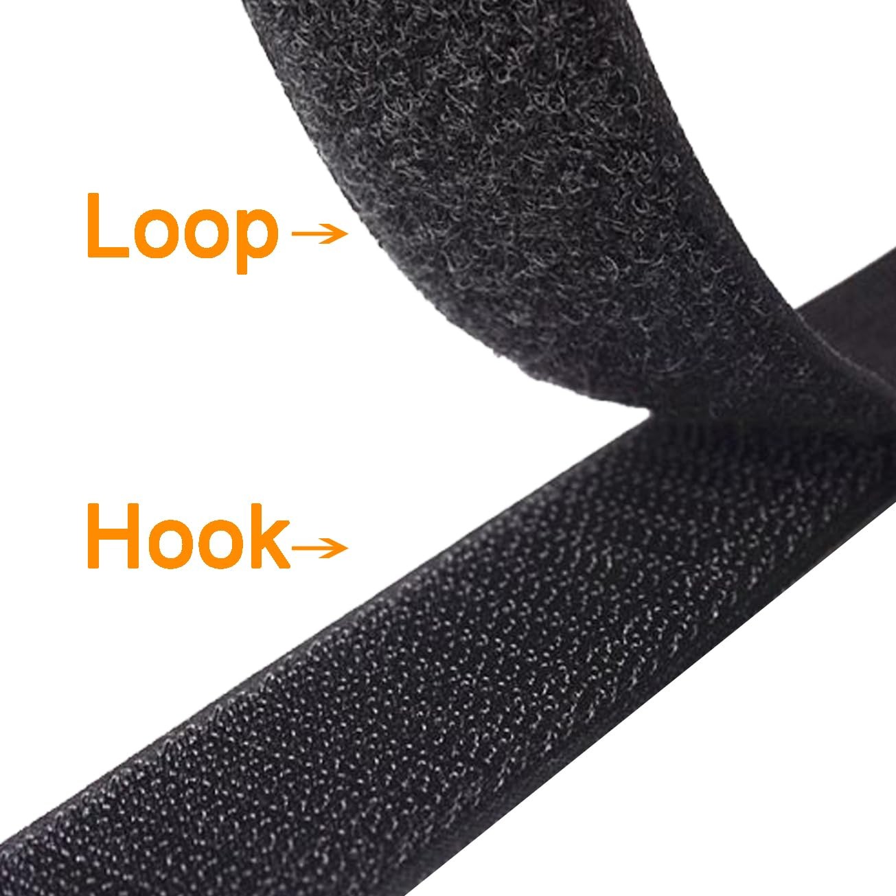 24 inch Hook and Loop Cable Strap - Reusable Fastening Strap - 12 PACK 1 inch