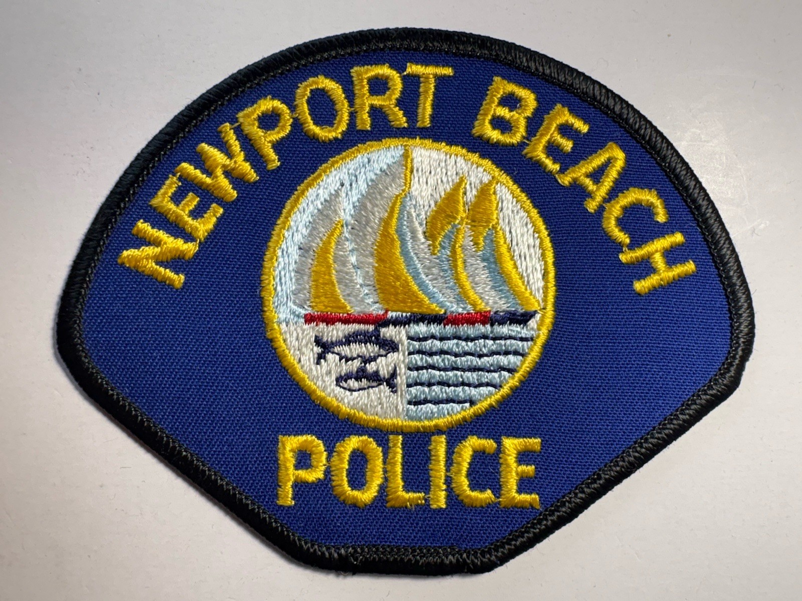 Newport Beach California Police Patch ~ Black Edging