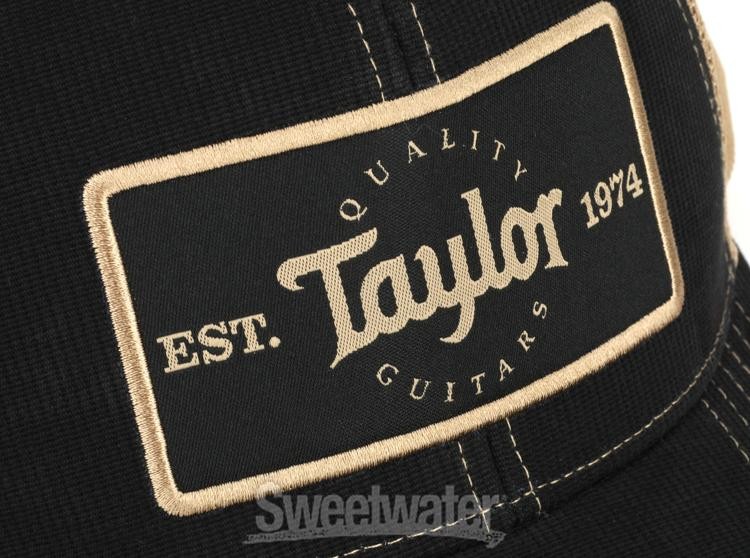 Taylor Trucker Cap - Black/Khaki with Patch