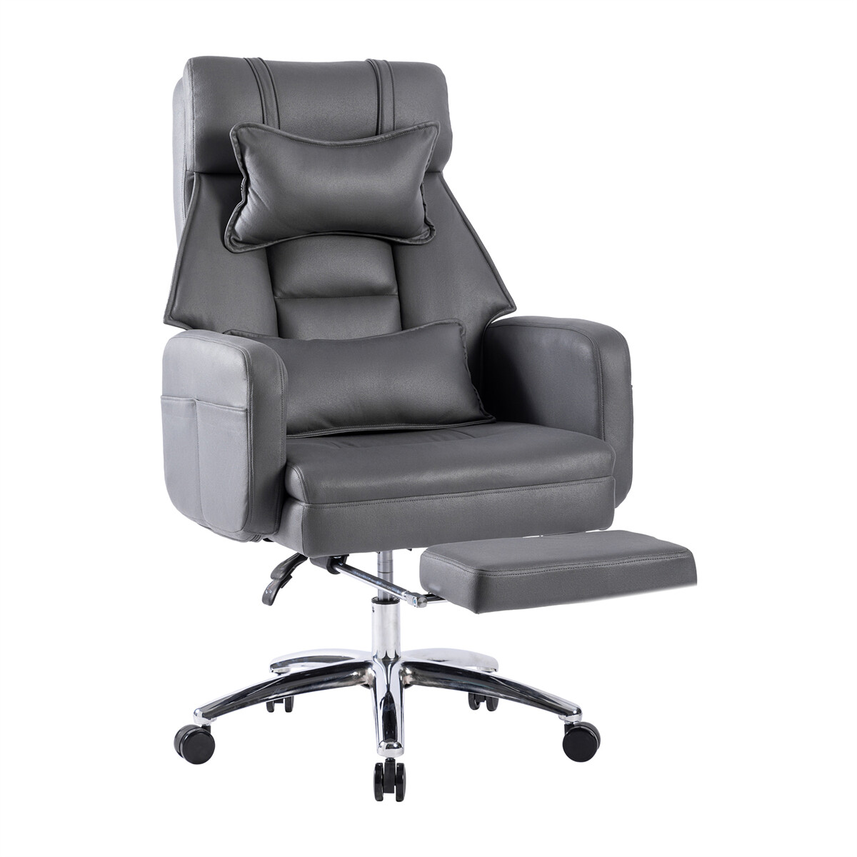Swivel Ergonomic Office Chair Technology Leather High Back Office Chair Headrest