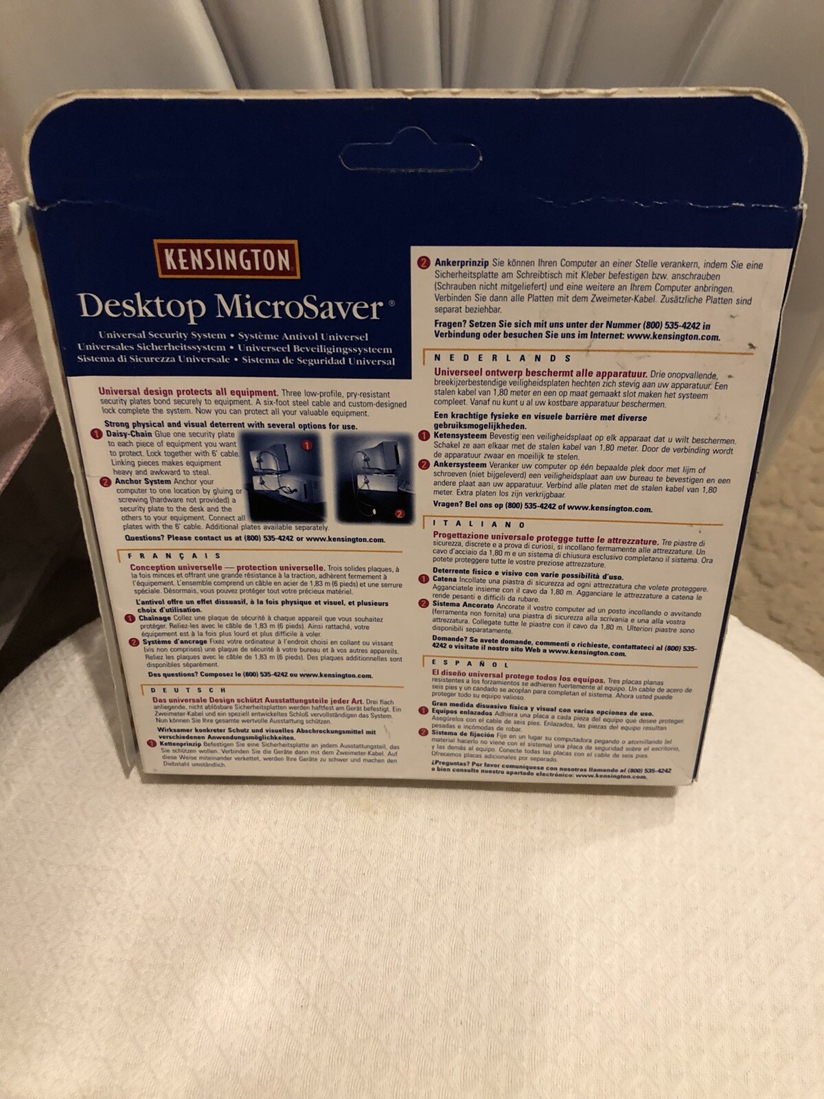 Kensington Desktop Microsaver Universal Security System - NEW