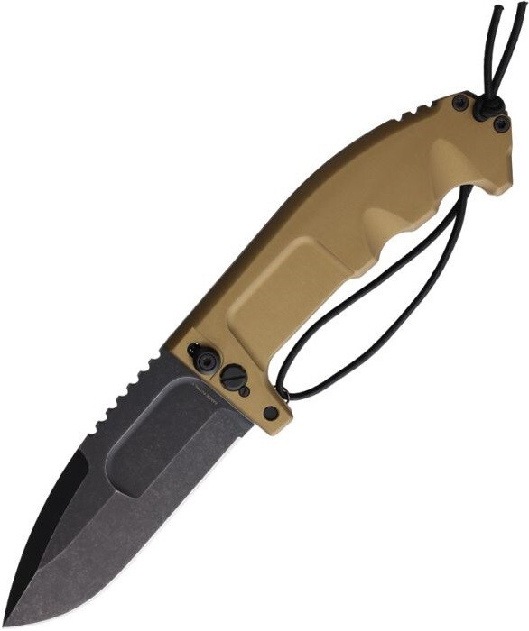 Extrema Ratio Rao II Folding Knife 4.75" N690 Steel Blade Tan Aluminum Handle