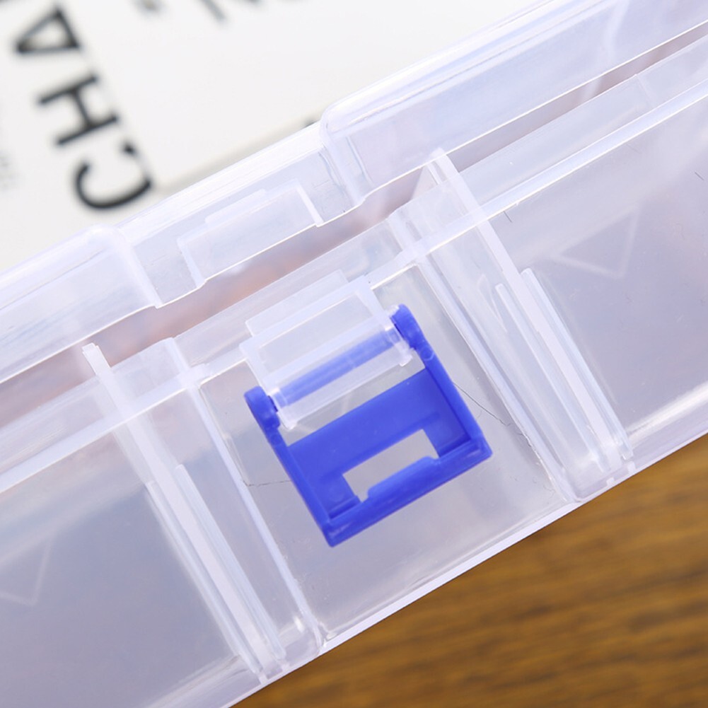 Compact Screw Holder Case with Adjustable 6 Compartments for Plastic Box