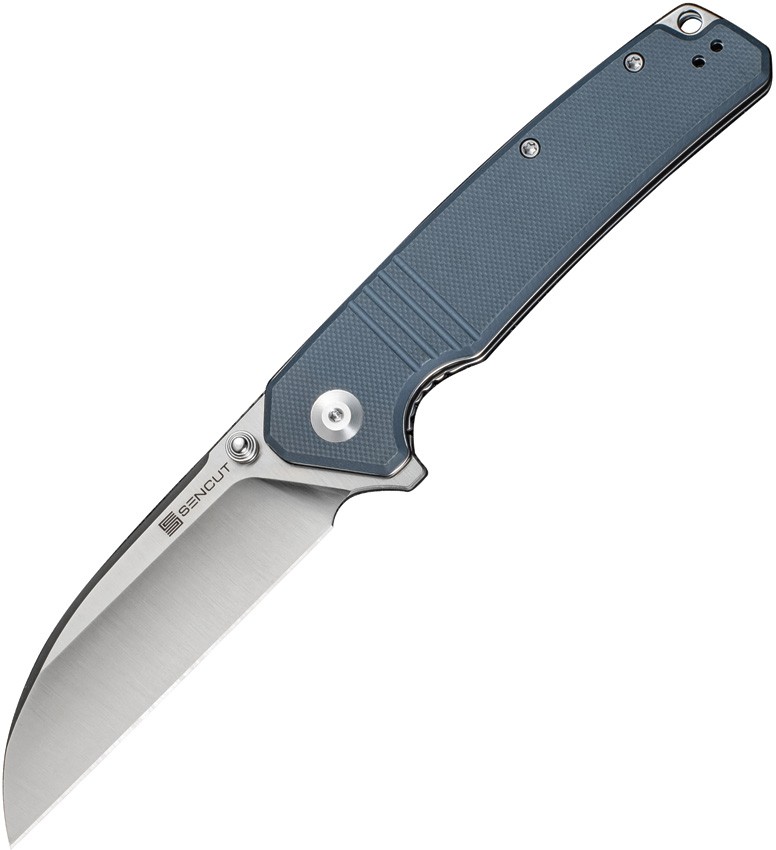 Sencut Awassi Linerlock Blue G10 S24065-2 9Cr18Mov Black Folding Knife