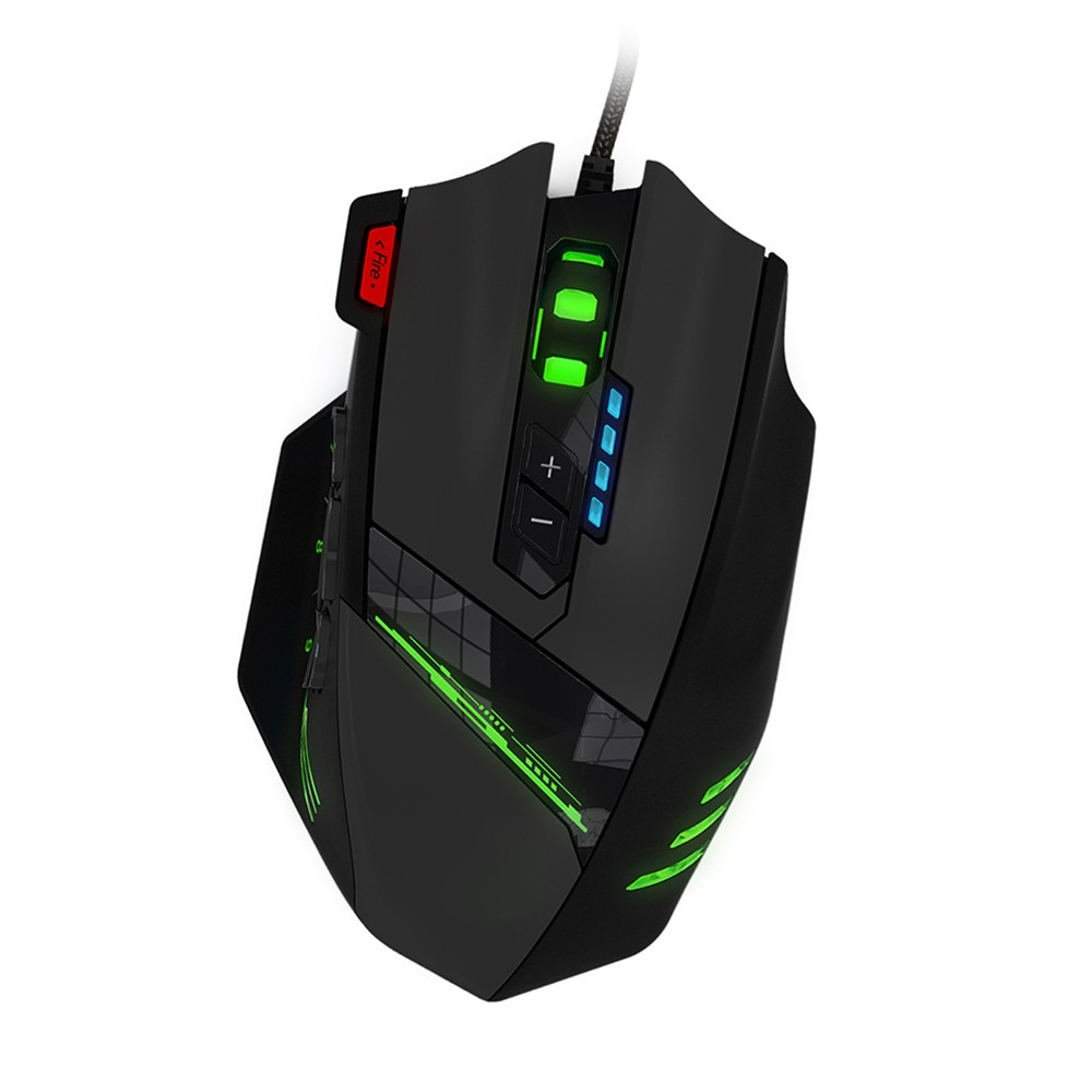 ZELOTES C-12 Wired USB Optical Gaming Mouse 12 Programmable Buttons Compute ASEW