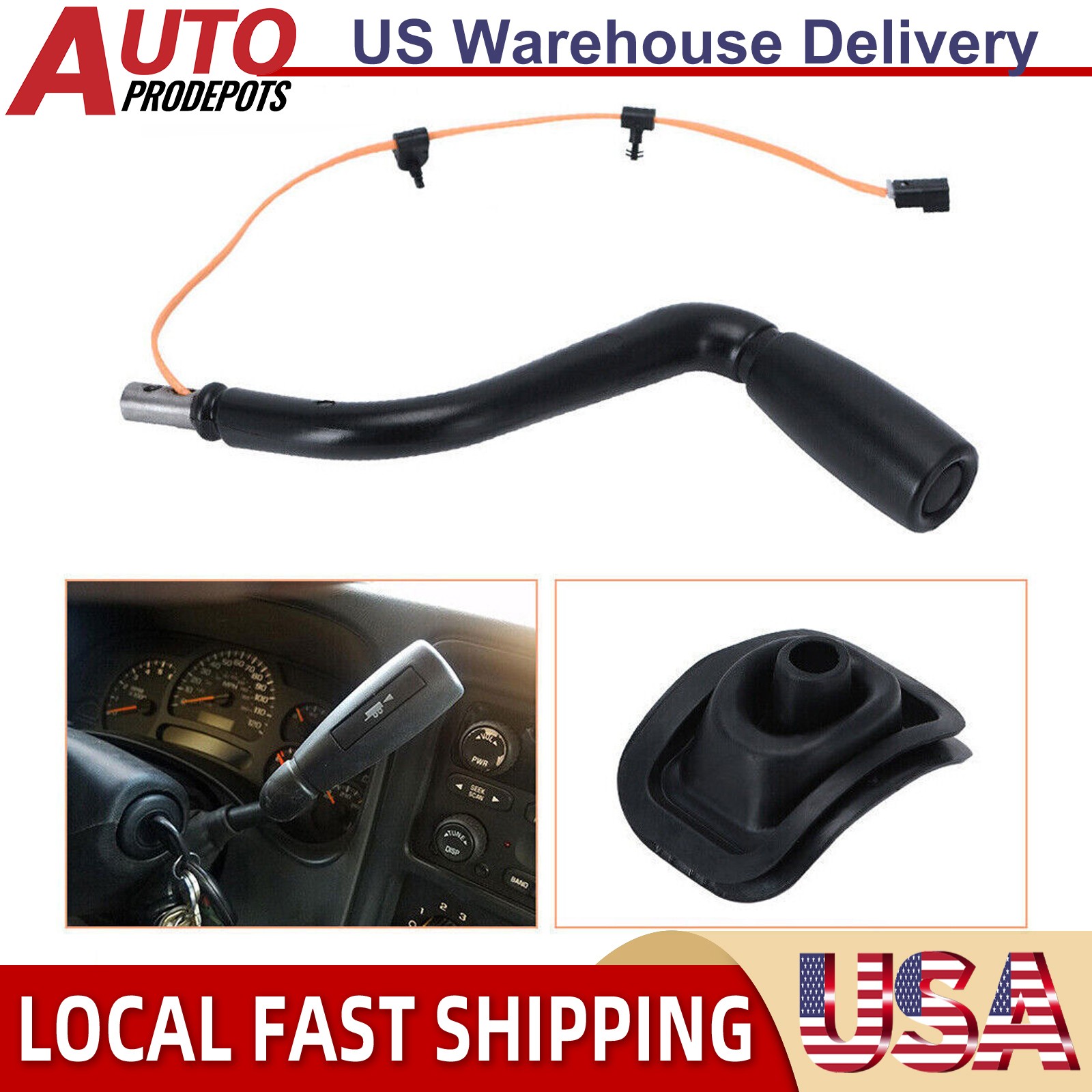 Gear Shift Lever w/Tow Haul Button 26075107 for Suburban 2000-06 Silverado 99-06