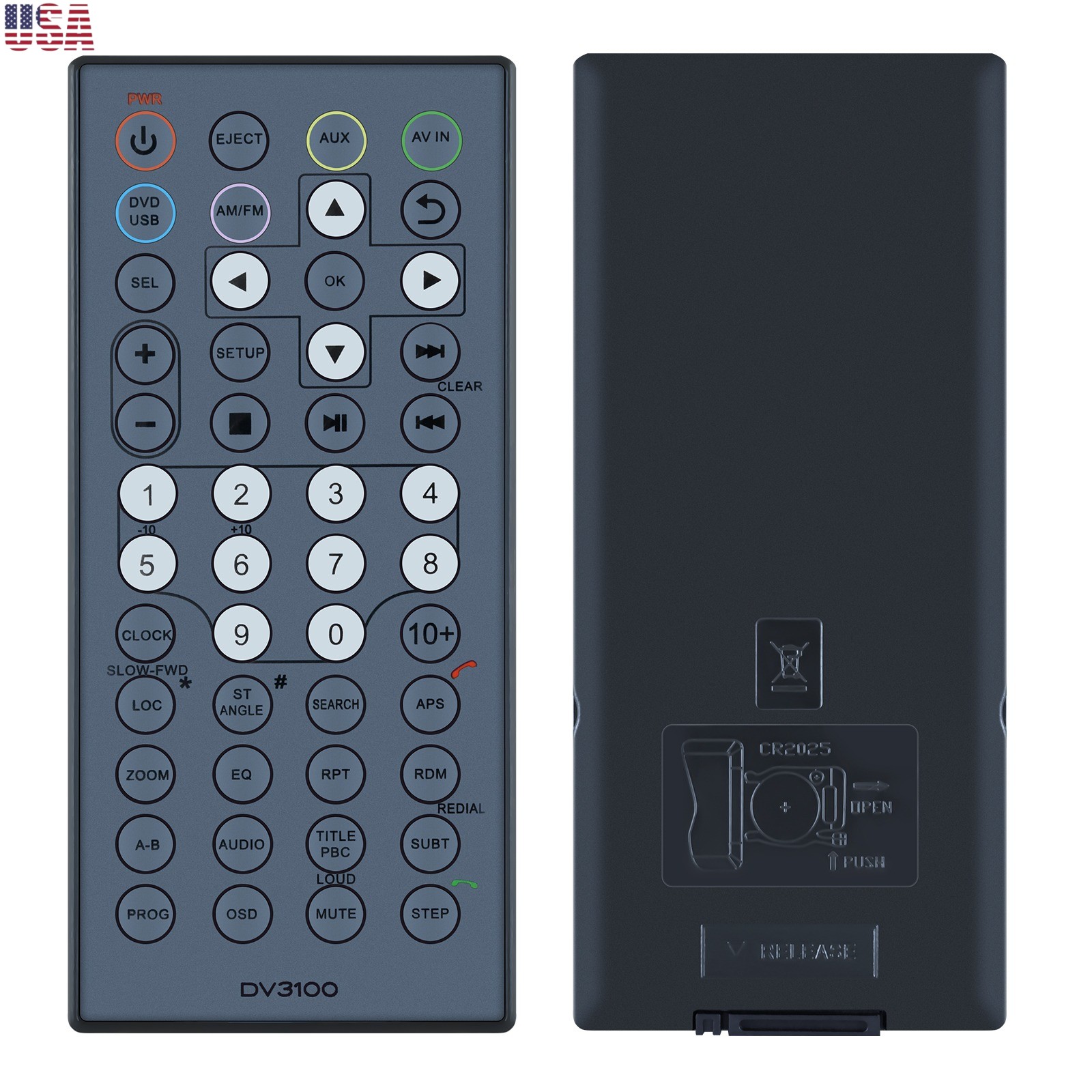 Remote Control For Furrion DV3100 DV3100-RC RTDV3100RC 4.1 Entertainment System