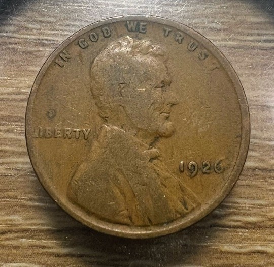 1926-P Lincoln Wheat Cent - Actual Coin Shown - Free Shipping & Tracking INV#78