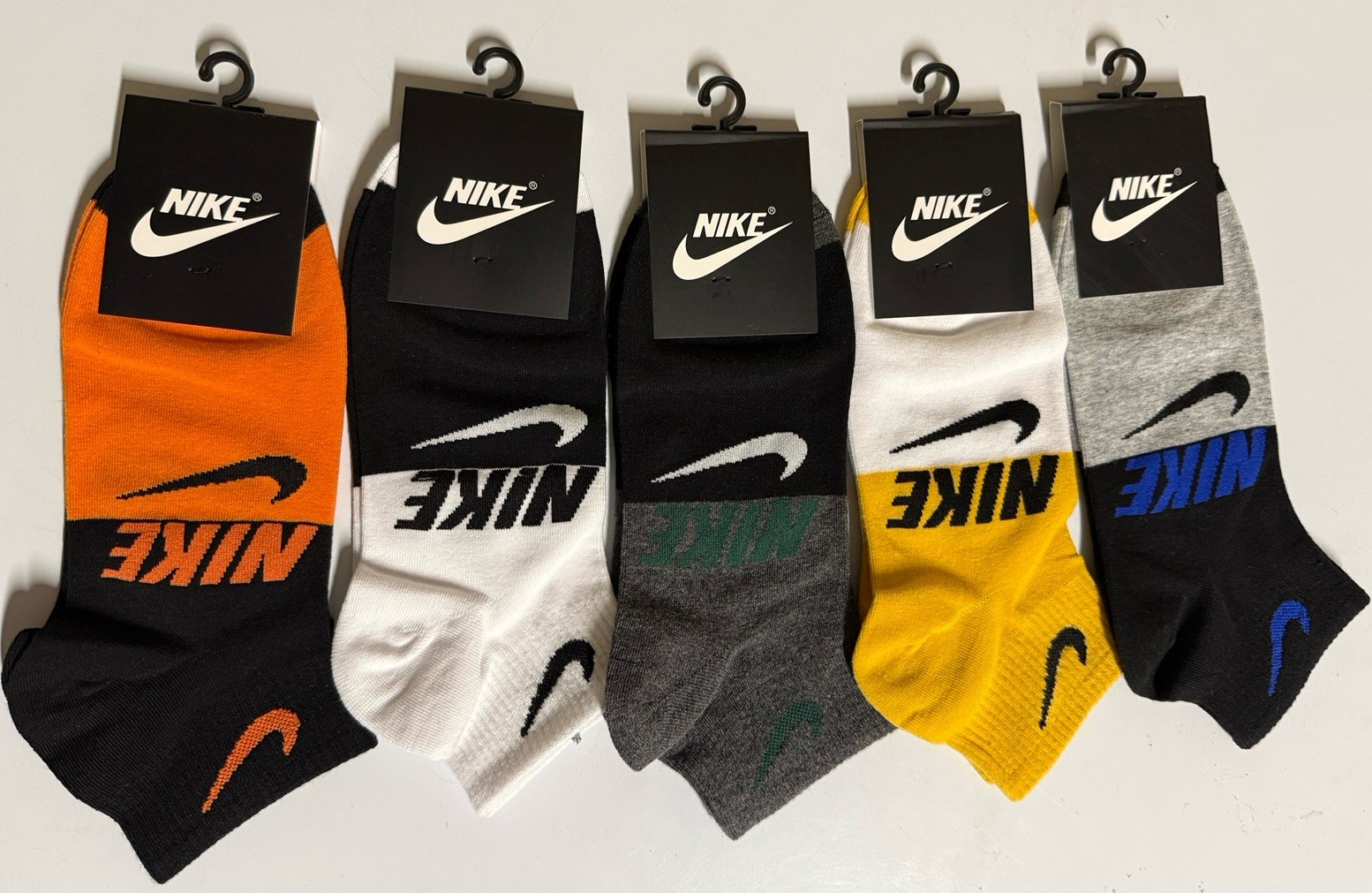 Nike Socks Unisex Ankle Socks Originals 5 Pairs Colorway Sz Large Socks NWT