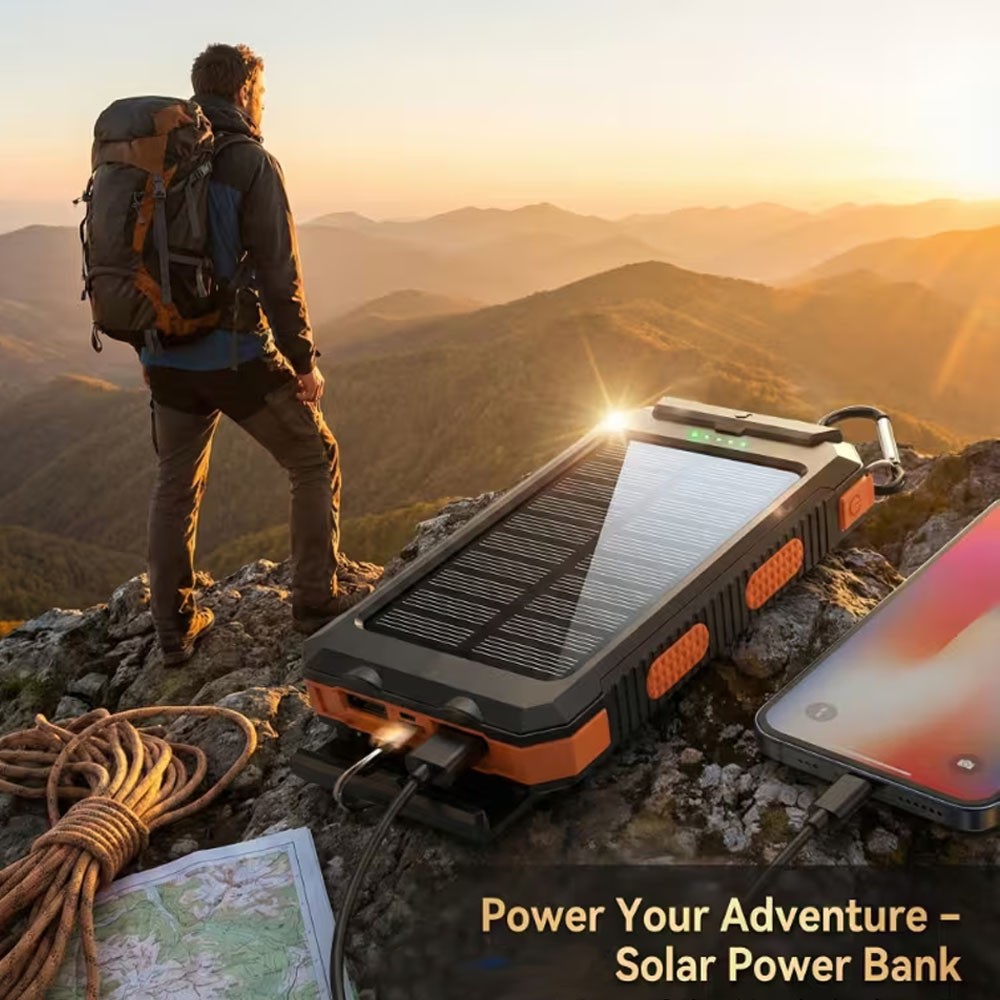 500000mAh Solar Wireless Magnetic Power Bank Charger Portable For Cell Phone New