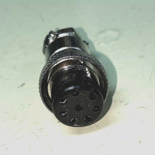 New 8 Pin Female Microphone Chrome Connector CB VHF Radio Uniden Cobra