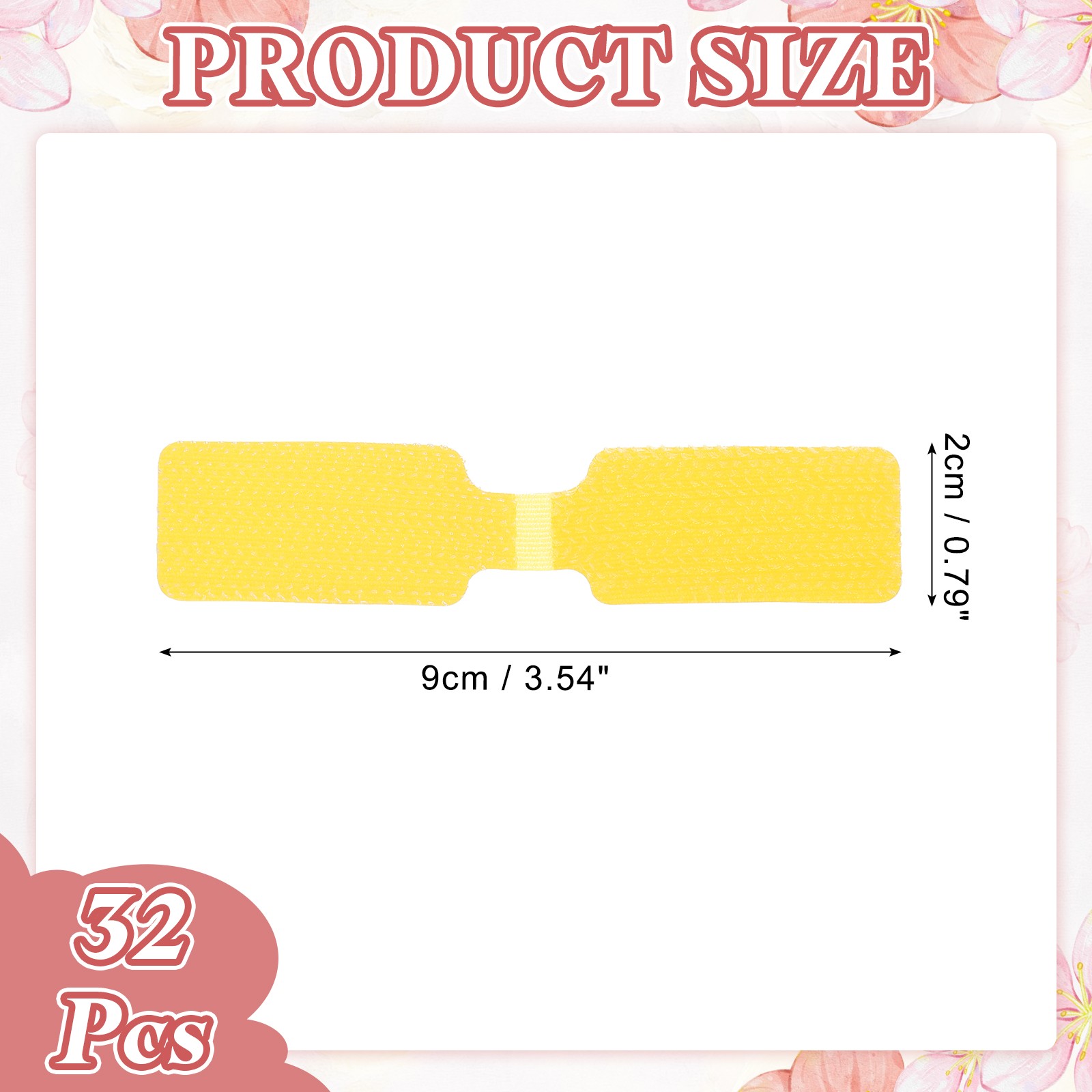 3.5 x 0.8 Inch Cable Labels, 32 Pcs Electronic Cable Identification Tag, Yellow