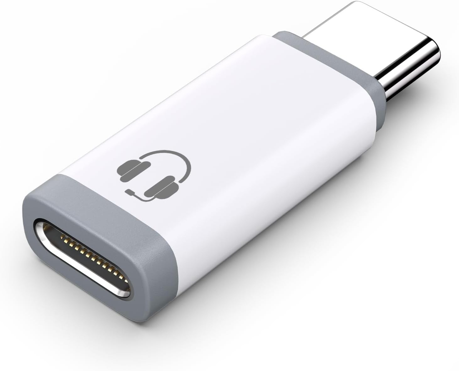 USB C to Lightning Audio Adapter, C Male Female White