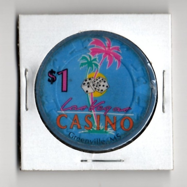 1990s LAS VEGAS CASINO GREENVILLE MISSISSIPPI $1 CASINO CHIP CG000541