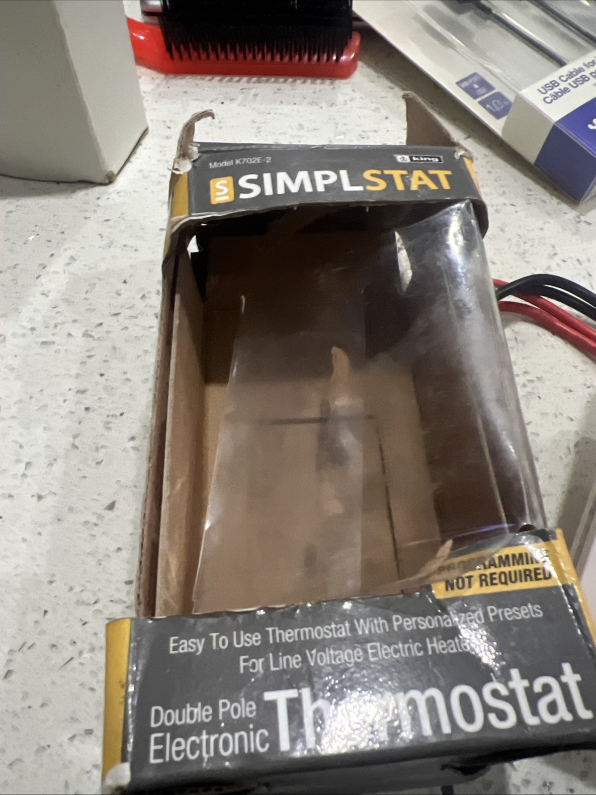 Simplestat Double Pole Thermostat Model K702e-2. Oo