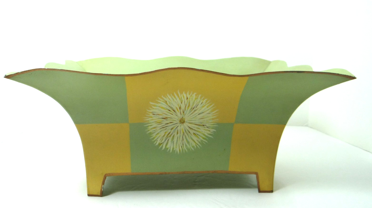Foreside Footed Metal Planter Made India