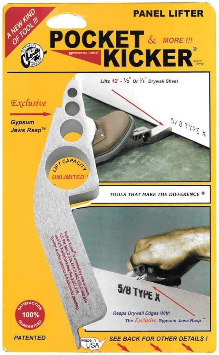 Pocket Kicker Drywall Panel Lifter Edge Scraper Multi-Tool - FREE SHIPPING