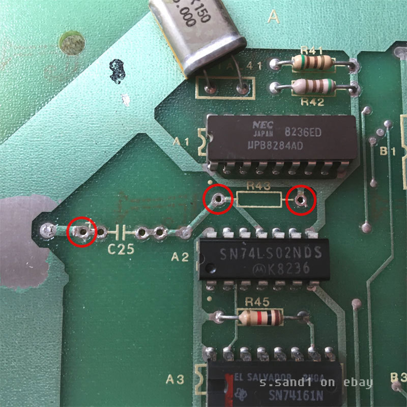 Qbert, Gottlieb Arcade High Score Reset, Corruption Fix - Improved Reset Circuit