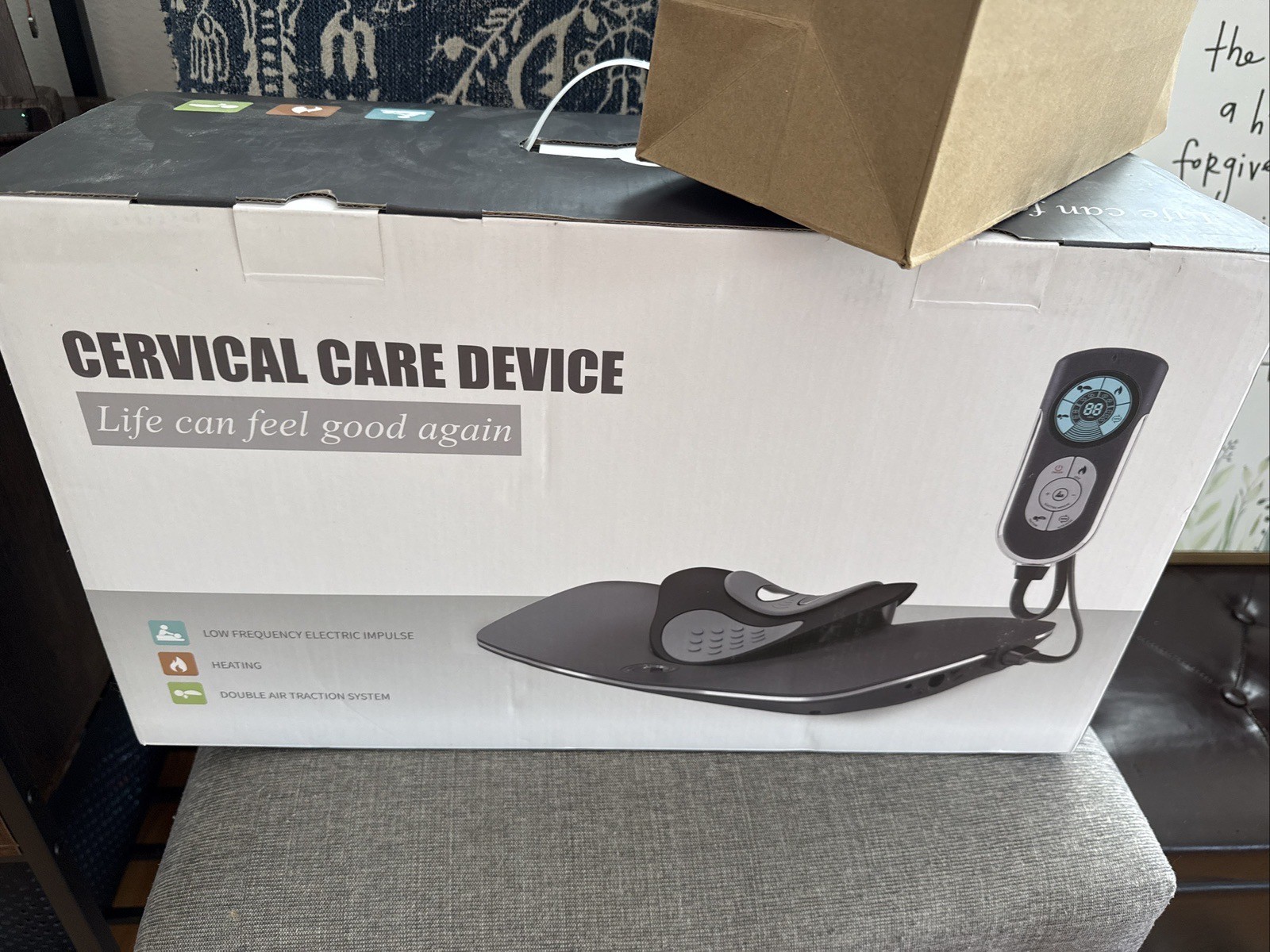 Neck Care Cervical Care Device Heat Decompression W/ In box