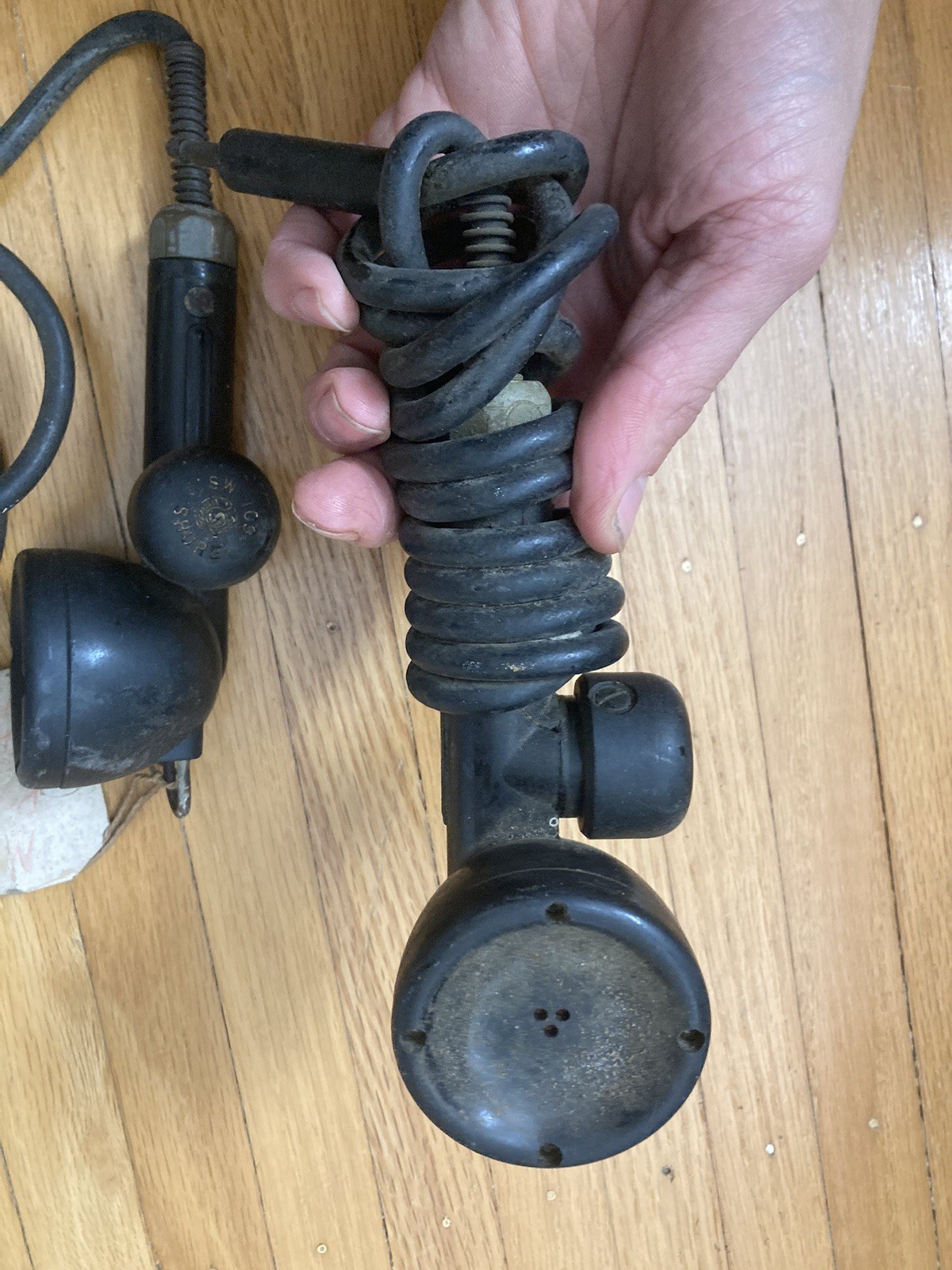 2 Vintage Shure SW-109 Military Microphones wwii army tank