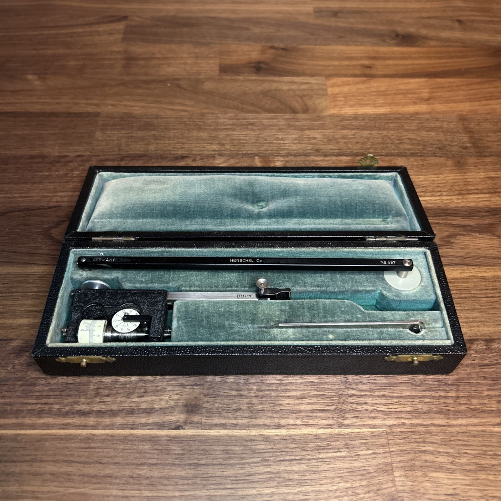 Henschel No. 597 Dial Indicator Gauge Set Germany Machinist Precision Tool