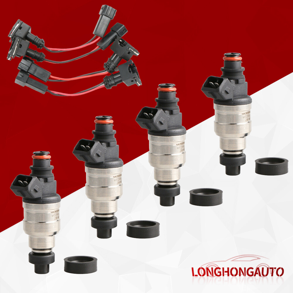 4X 52lb Fuel Injectors For EV1/OBD1 F23A1 F23A5 B18A1 B17A1 D15B7 H22A4 4G63T