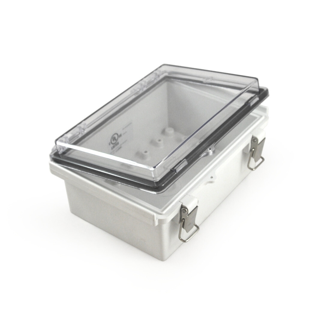 UL cUL Listed Watertight Box with a Hinged Latching Cover DIN Rail Included #71