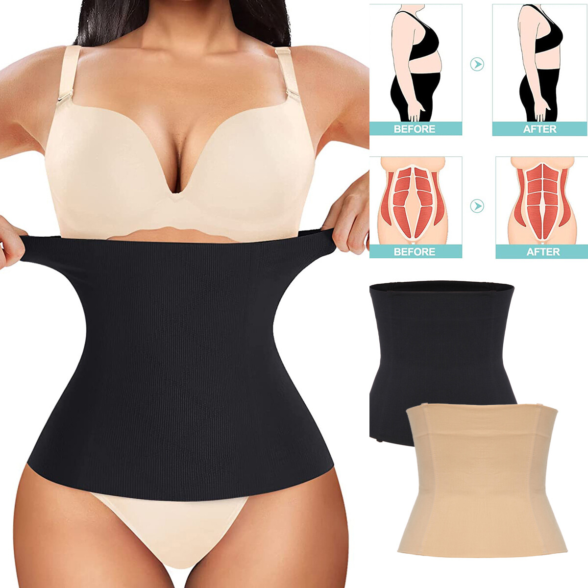 Postpartum Belly/Waist/Pelvis Band Wrap Belt C-Section Recovery Tummy Control US
