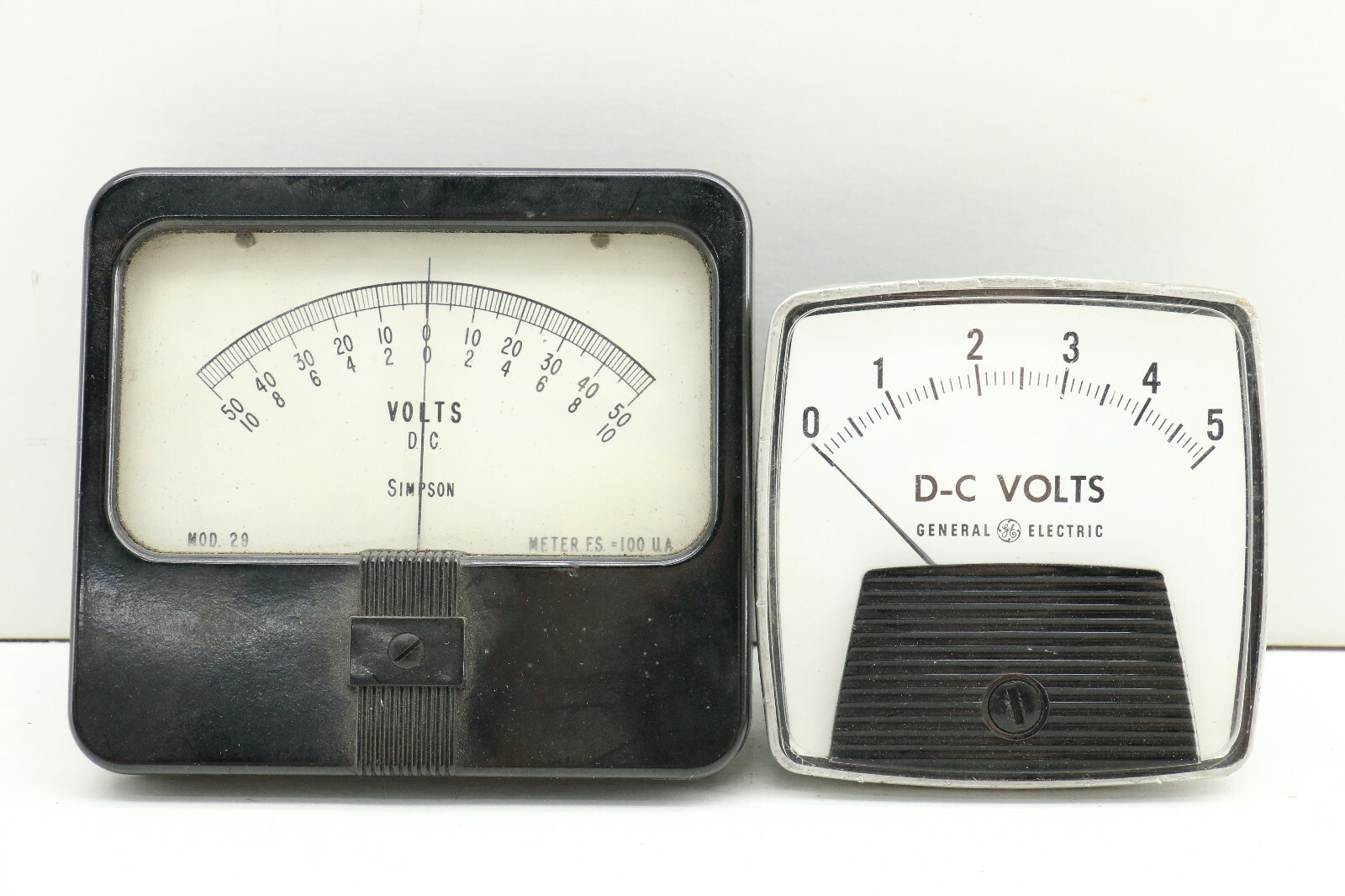 4pc Antique Vintage Steampunk Volt Gauges Untested as Found