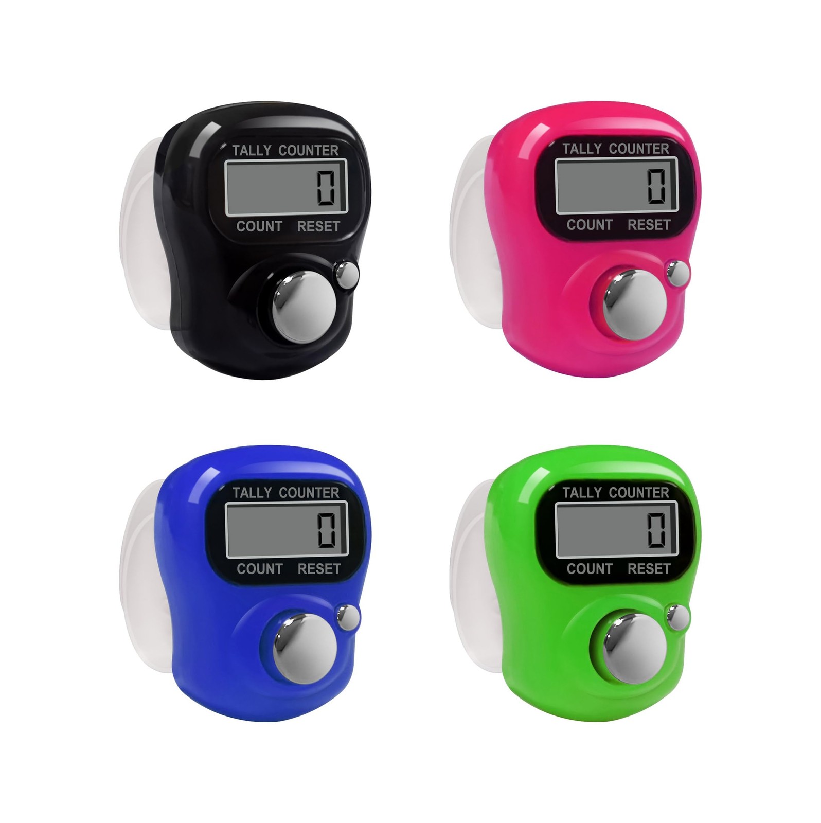 Electronic Finger Counter,4-Pack Case Resettable 5 Digit LCD Electronic Digit...