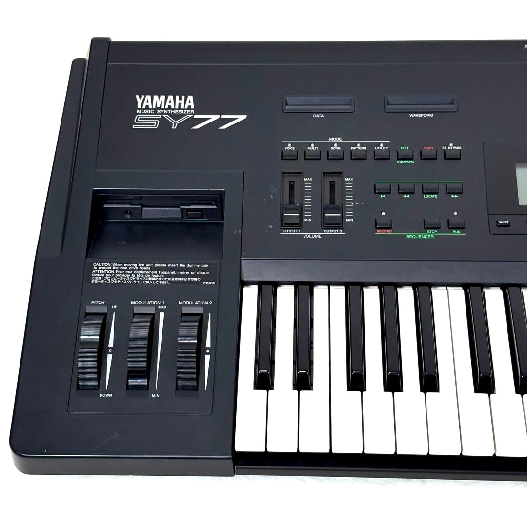 Yamaha SY77 Hybrid AFM+AWM2 Synthesizer 61-Key Vintage Digital Synth - Tested
