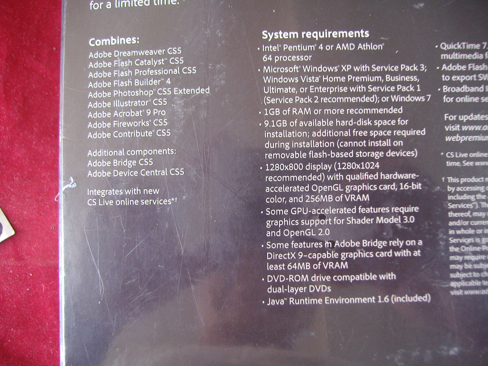 Adobe Creative Suite 5 CS5 WEB Premium For Windows Full Retail =SEALED BOX=