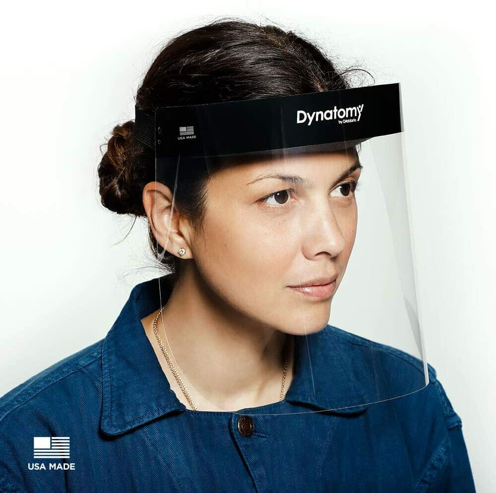 10-pack Single-Use Foam Visor Face Shields, Dynatomy