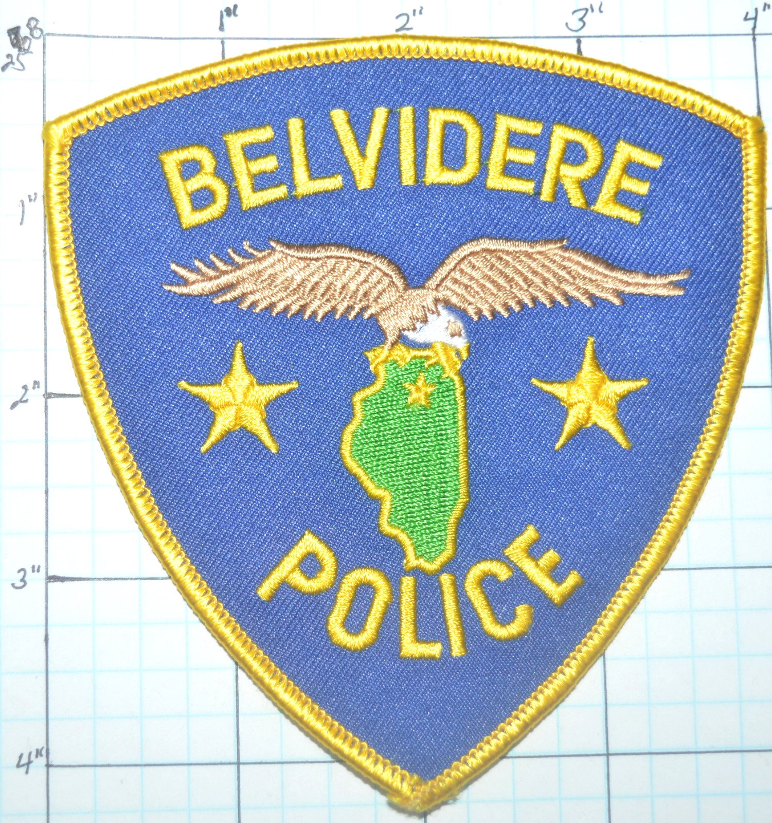 ILLINOIS, BELVIDERE VINTAGE POLICE DEPT PATCH