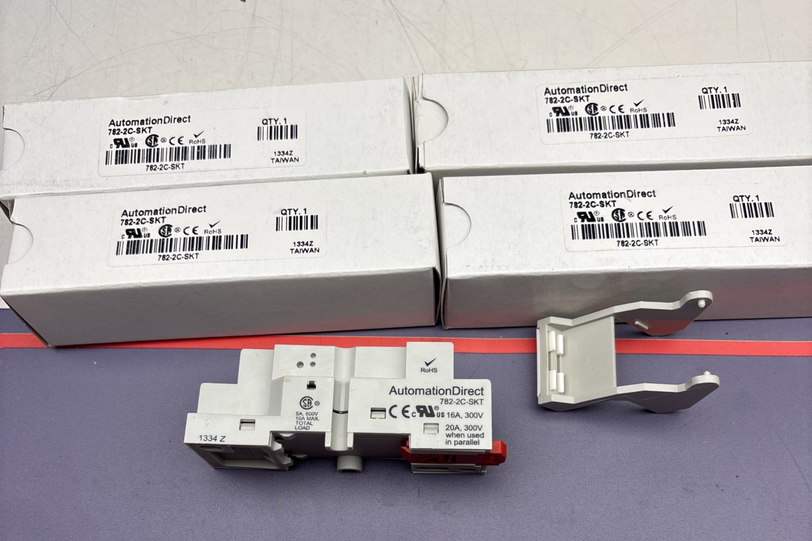 4x New AutomationDirect 782-2C-SKT Relay Socket