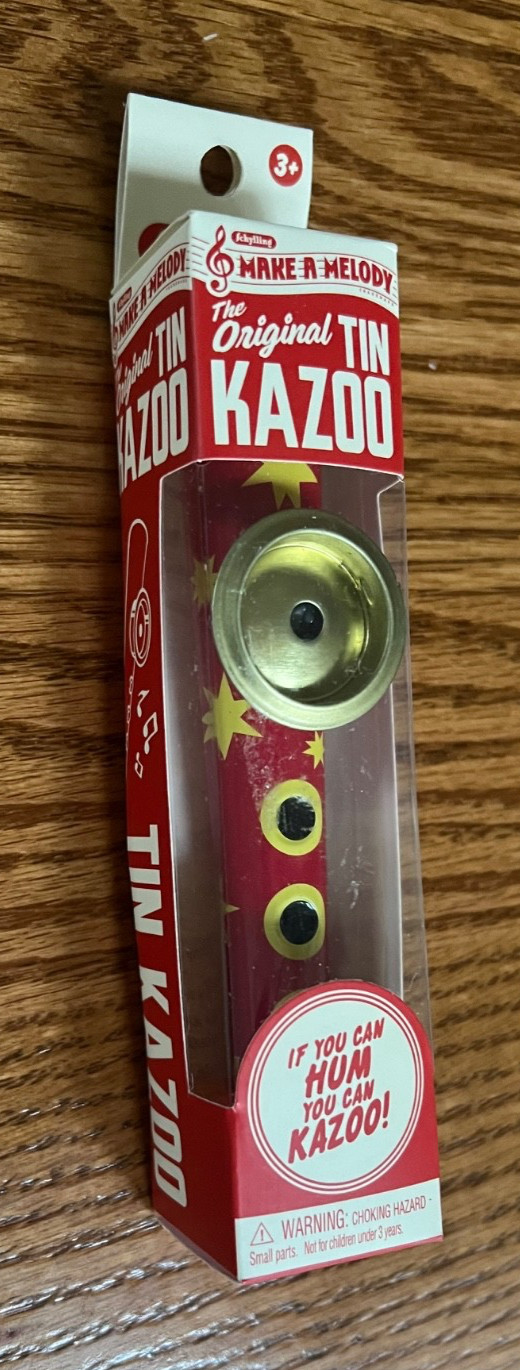 2017 RED SCHYLLING THE ORIGINAL TIN KAZOO NEW In Box