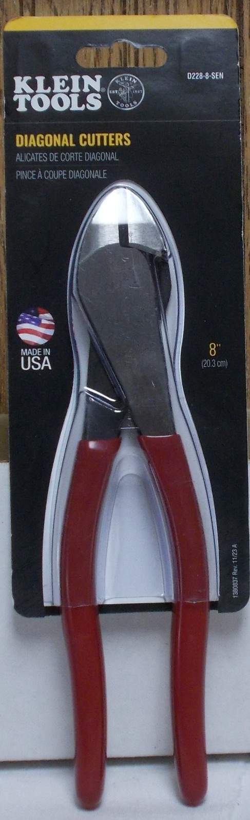 Klein Tools D228-8-SEN 8 Inch Diagonal Cutters