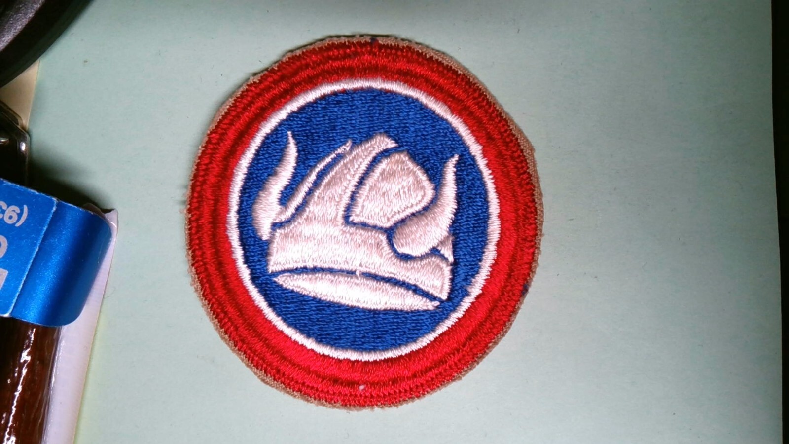 PATCH MILITARY ORIGINAL WW2 ERA 47TH INFANTRY DIVISION COLORED SEW ON