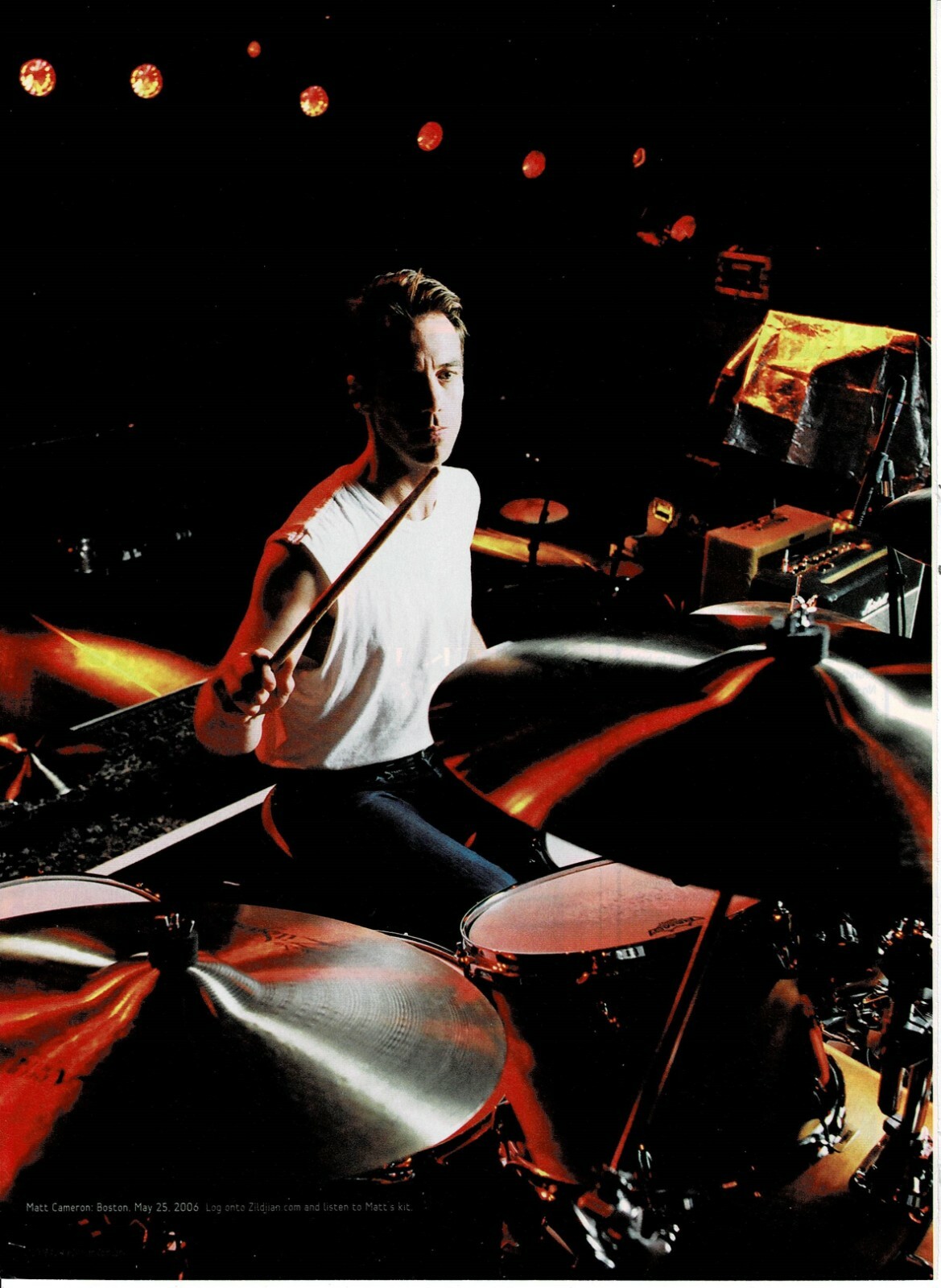 MATT CAMERON OF PEARL JAM / SOUNDGARDEN - Music Print Ad Photo - 2006